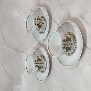 Noritake Hermitage Cup/Saucer 3pc.Set